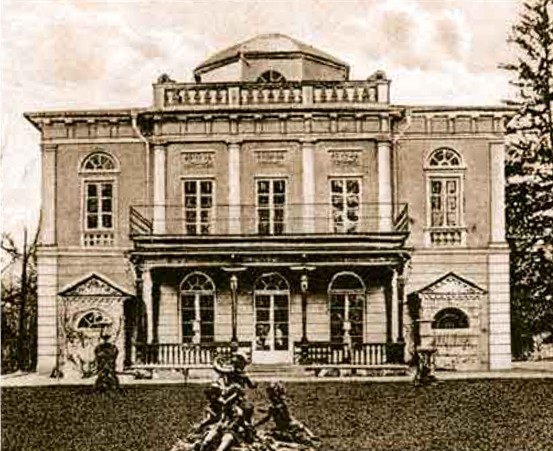 Image - Original design of the Potocki palace in the village of Rai near Berezhany.